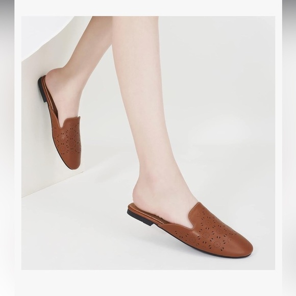 Mules for Women Flats Comfortable Round Toe - Picture 8 of 13